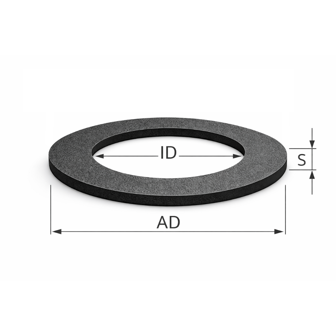 EPDM Flachdichtung für Industrie, Maschinenbau und technische Dichtungsanwendungen.