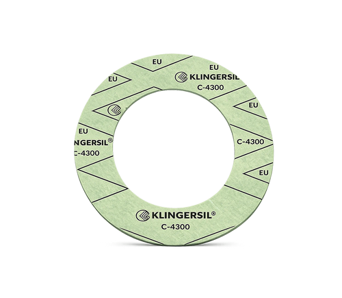 Flachdichtung aus KLINGERSIL C-4300 für Industrie, Maschinenbau und technische Dichtungsanwendungen.